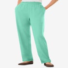 7-Day Straight-Leg Elastic-Waist Stretchy Knit Pant image number null