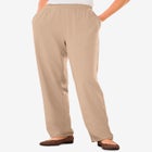 7-Day Knit Straight-Leg Pull-On Pants image number null