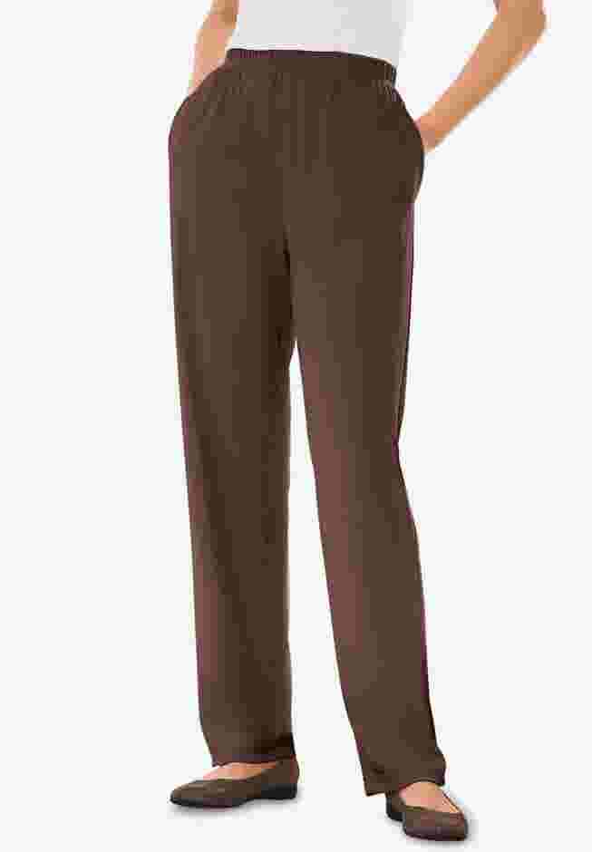 Women's Plus-Size 7-Day Knit Straight-Leg Pull-On Pants image number 0