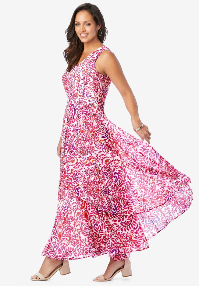 Georgette Flyaway Maxi Dress image number 2