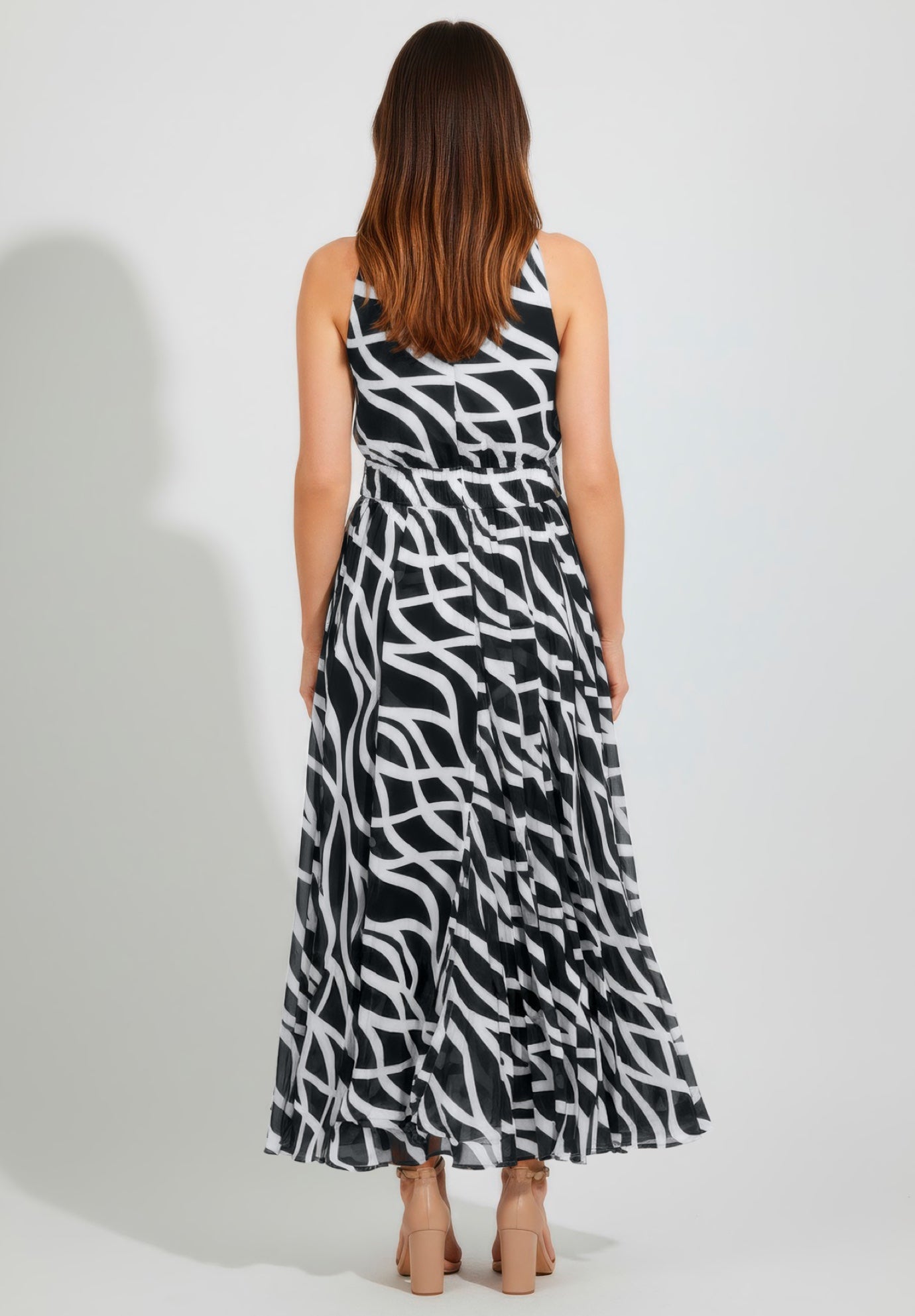 Georgette Flyaway Maxi Dress image number 1