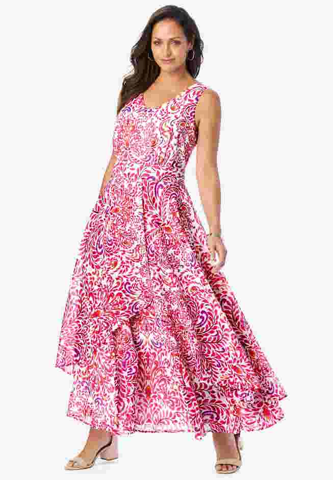 Georgette Flyaway Maxi Dress image number 0
