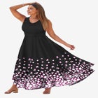 Georgette Flyaway Maxi Dress image number null