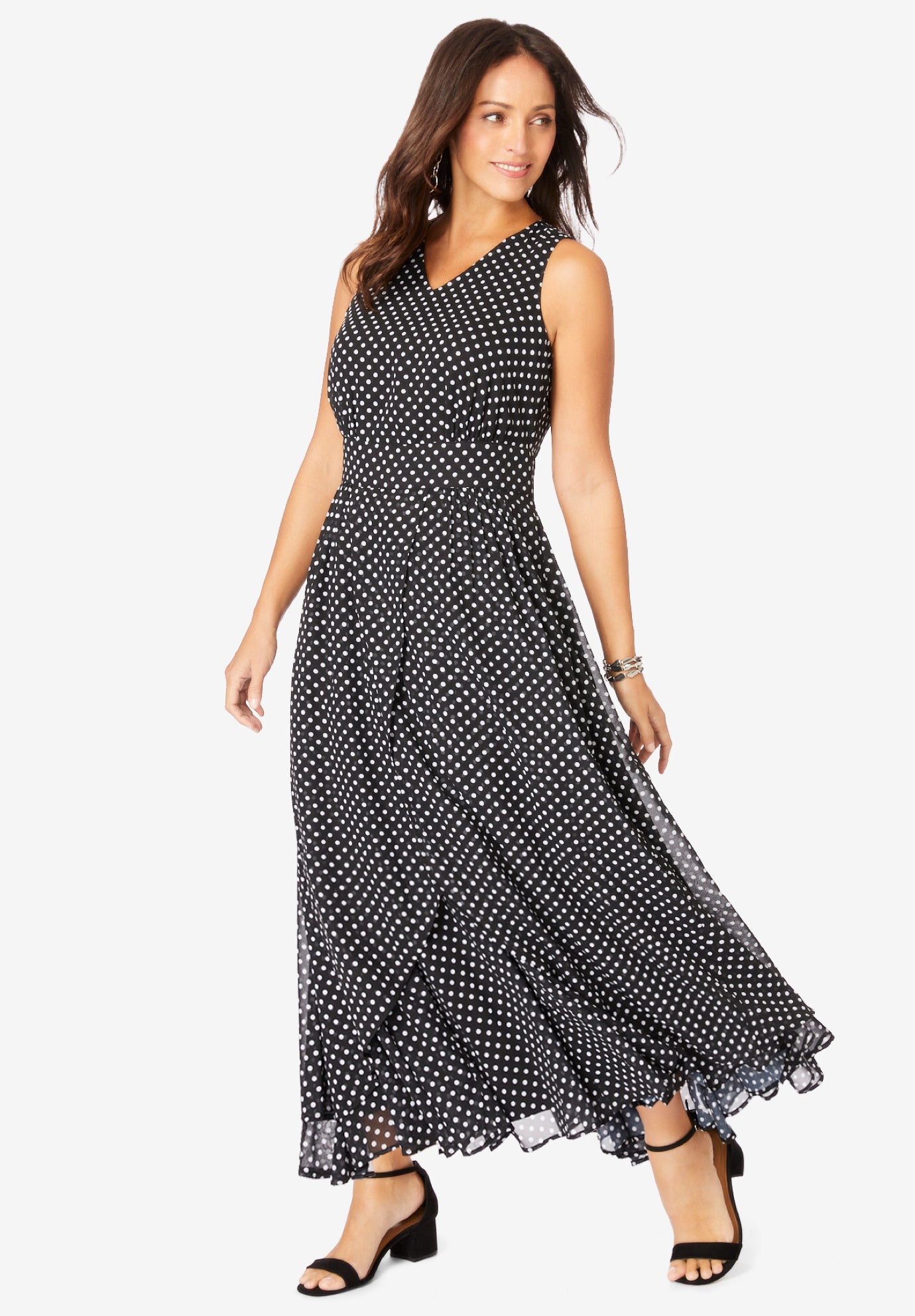 Georgette Flyaway Maxi Dress image number 0