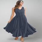 Georgette Flyaway Maxi Dress image number null
