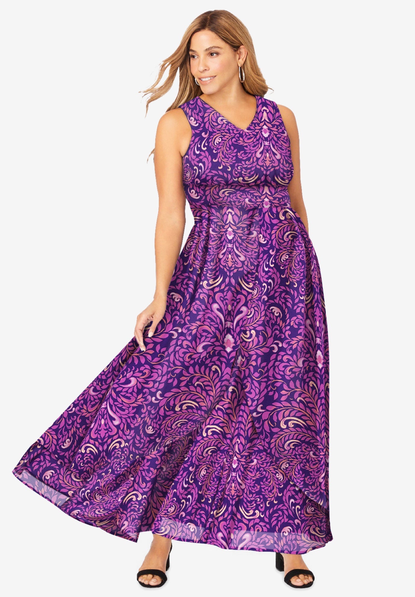 Georgette Flyaway Maxi Dress image number 0