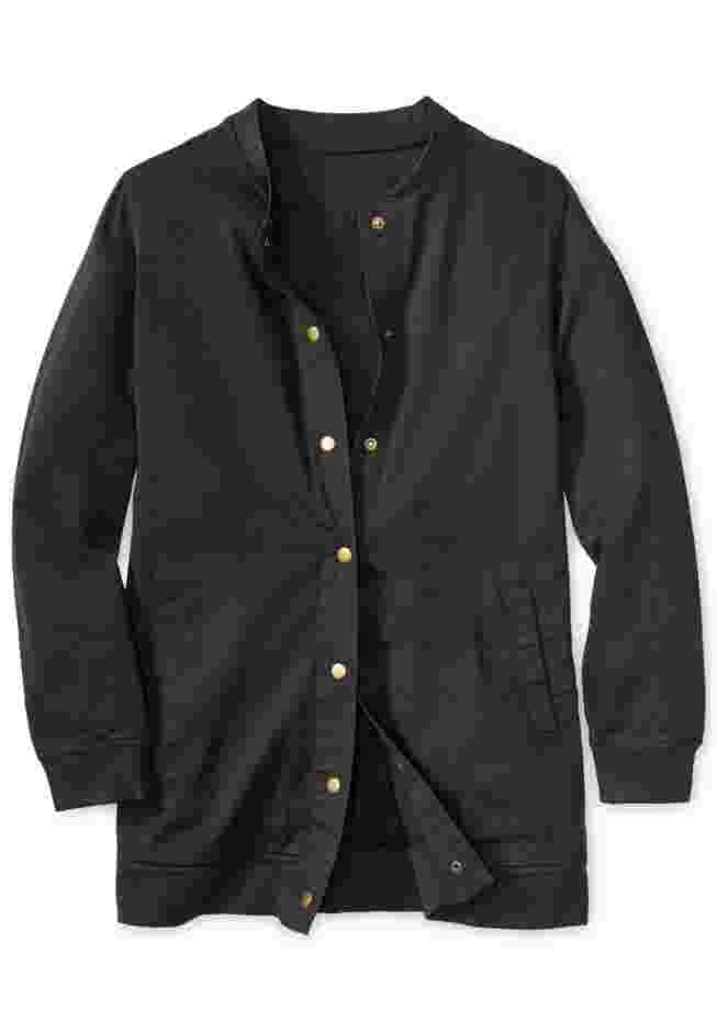 Denim Baseball Jacket image number 2