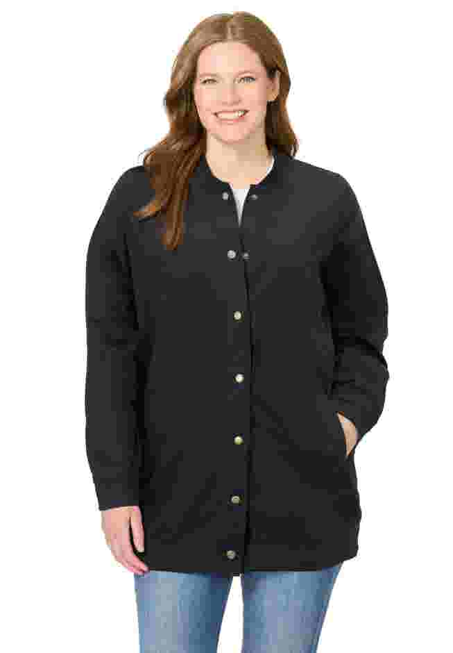 Denim Baseball Jacket image number 1