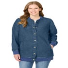 Denim Baseball Jacket image number null