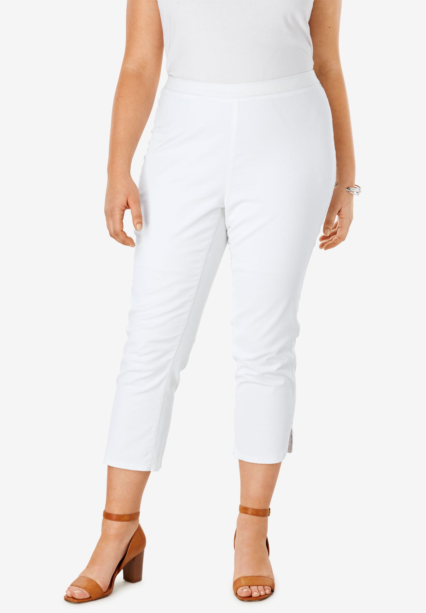 Stretch Denim Crop Jeggings image number 0