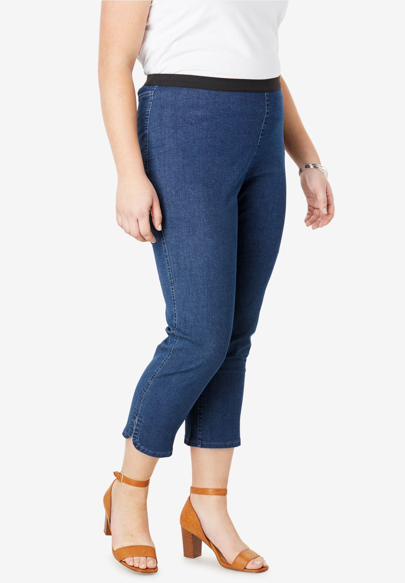 Stretch Denim Crop Jeggings image number 0