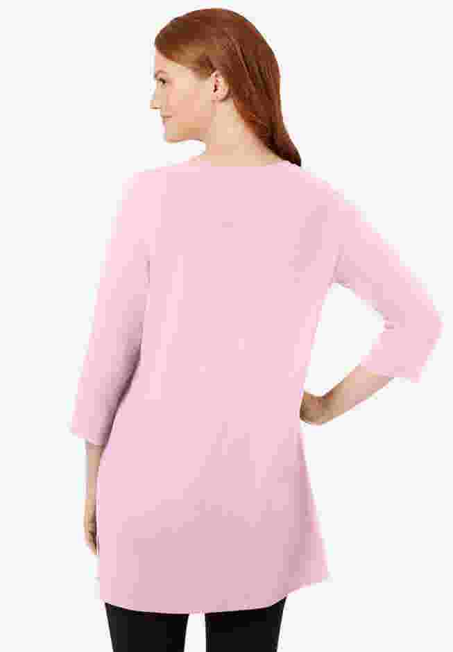 Perfect Three-Quarter-Sleeve Scoopneck Tunic image number 1