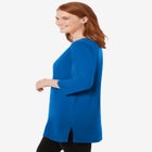 Perfect Three-Quarter-Sleeve Scoopneck Tunic image number null