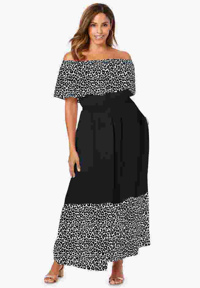 Off-The-Shoulder Maxi Dress image number 0