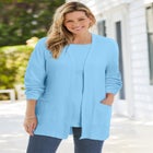 Two-Pocket Ribbed Cardigan image number null