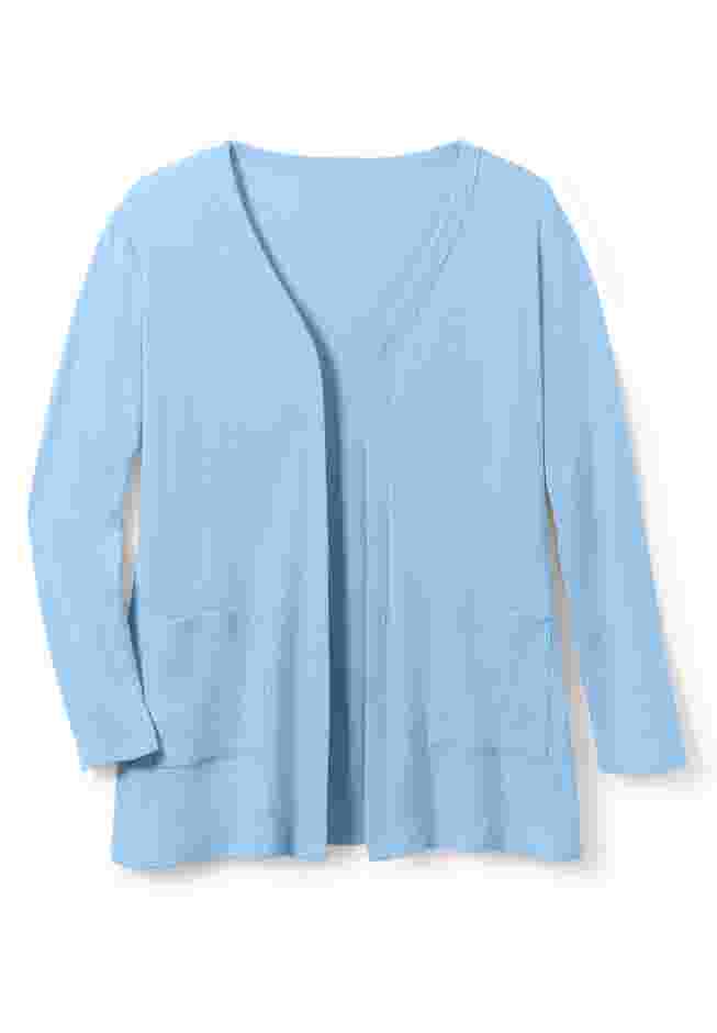 Two-Pocket Ribbed Cardigan image number 3