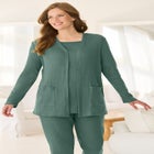 Two-Pocket Ribbed Cardigan image number null