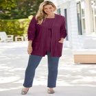 Two-Pocket Ribbed Cardigan image number null