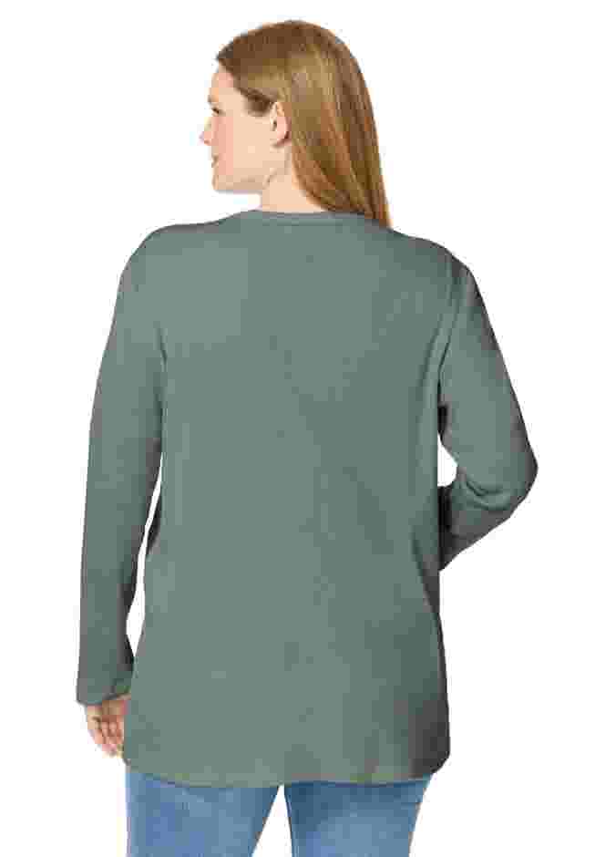 Two-Pocket Ribbed Cardigan image number 1