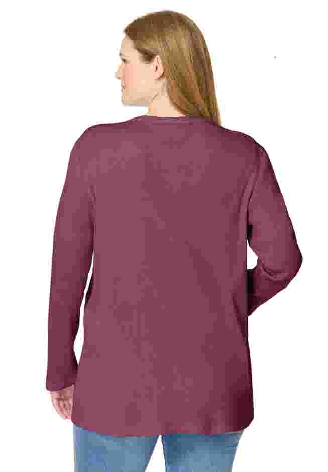 Two-Pocket Ribbed Cardigan image number 2