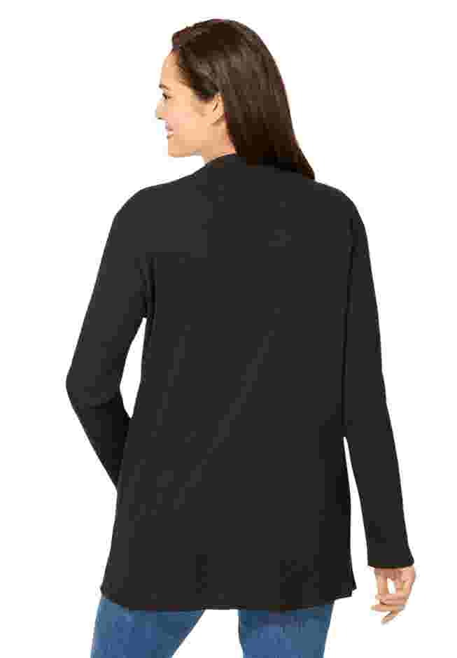 Two-Pocket Ribbed Cardigan image number 1