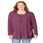 Two-Pocket Ribbed Cardigan image number null