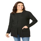 Ribbed Square Neck Elbow-Sleeve Tee image number null