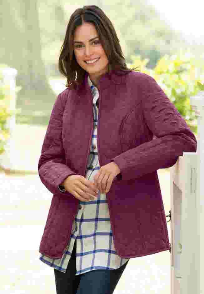 Zip-Front Quilted Jacket image number 3