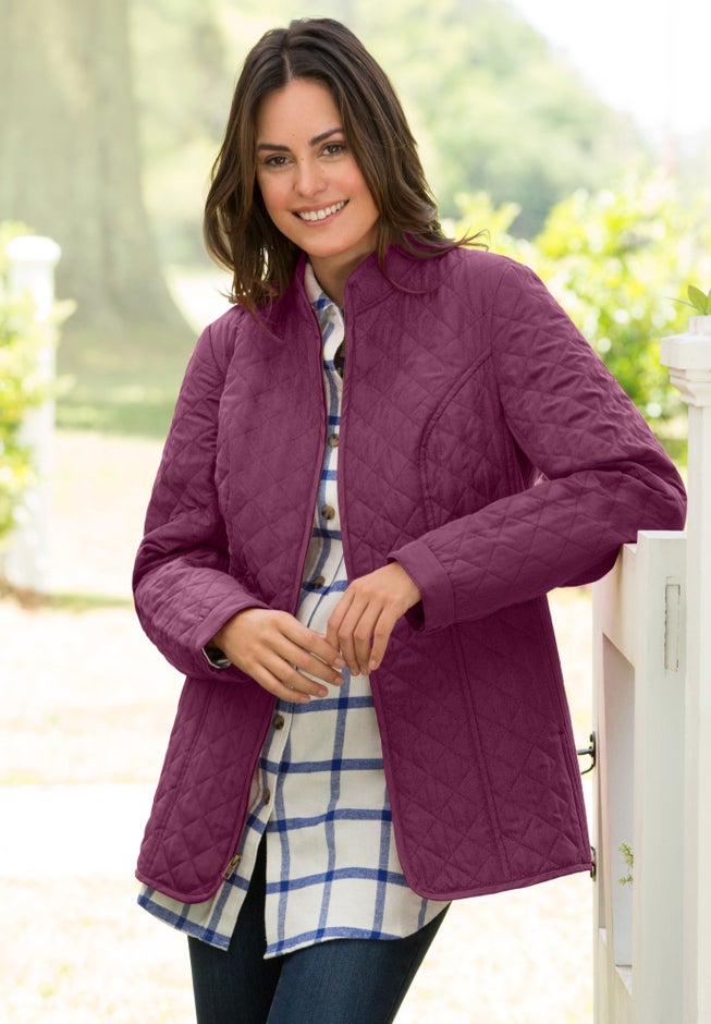 Zip-Front Quilted Jacket image number 2