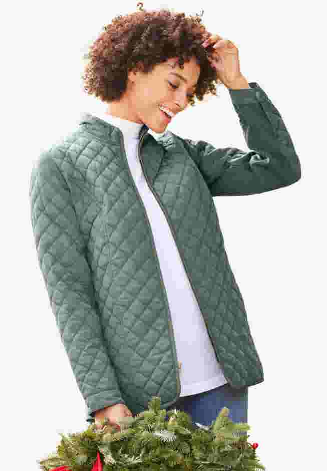 Zip-Front Quilted Jacket image number 0