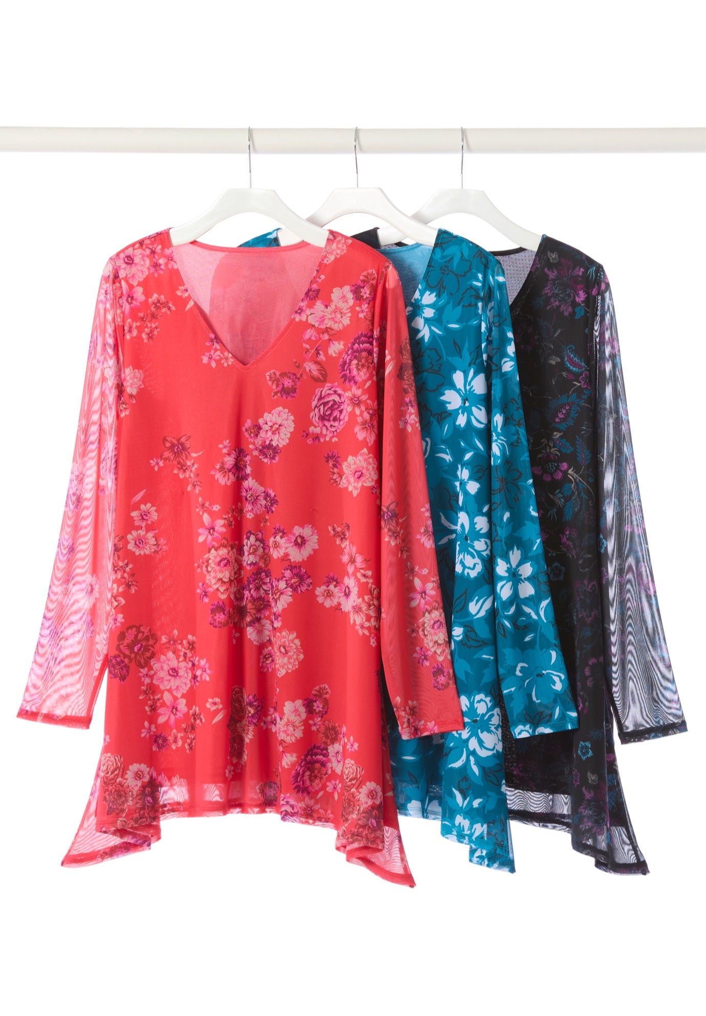 High-Low Miracle Mesh Tunic image number 3