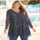 High-Low Miracle Mesh Tunic image number null