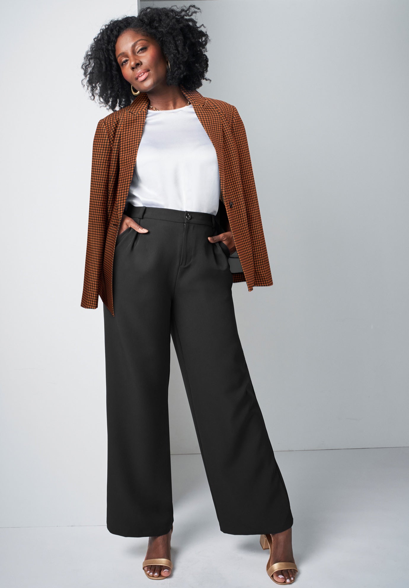 Bi-Stretch Shaped Blazer image number 0