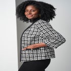 Tweed V-Neck Jacket image number null