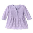 Embroidered Pintuck Tunic image number null