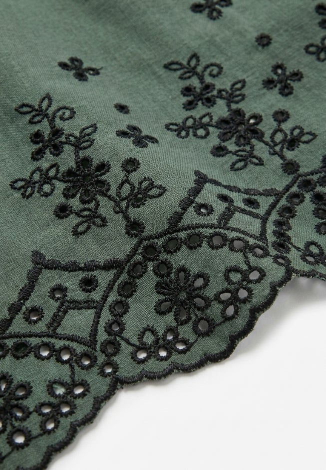 Embroidered Pintuck Tunic image number 5