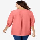 Embroidered Pintuck Tunic image number null