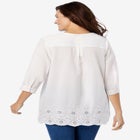 Embroidered Pintuck Tunic image number null