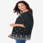 Embroidered Pintuck Tunic image number null