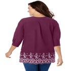 Embroidered Pintuck Tunic image number null