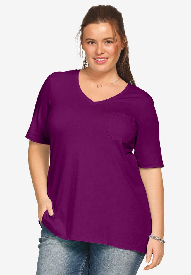 V-neck A-line Tunic image number 0