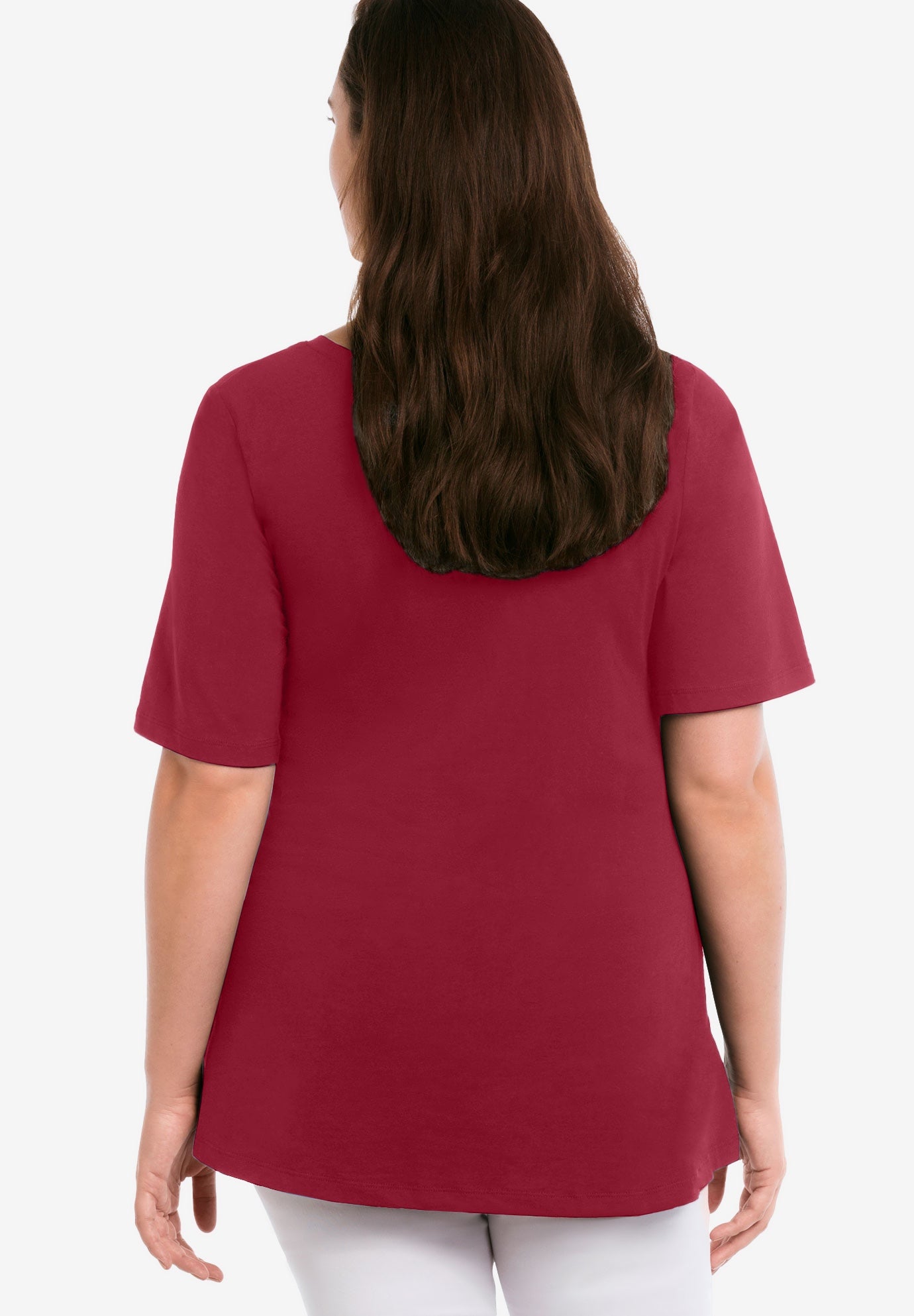 V-neck A-line Tunic image number 1