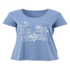 100% Cotton Jersey Slub Scoopneck Short Sleeve Graphic Tee image number null