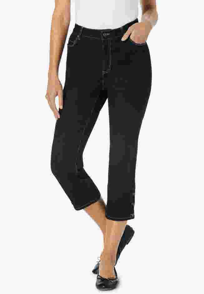Comfort Stretch Denim Capri image number 2
