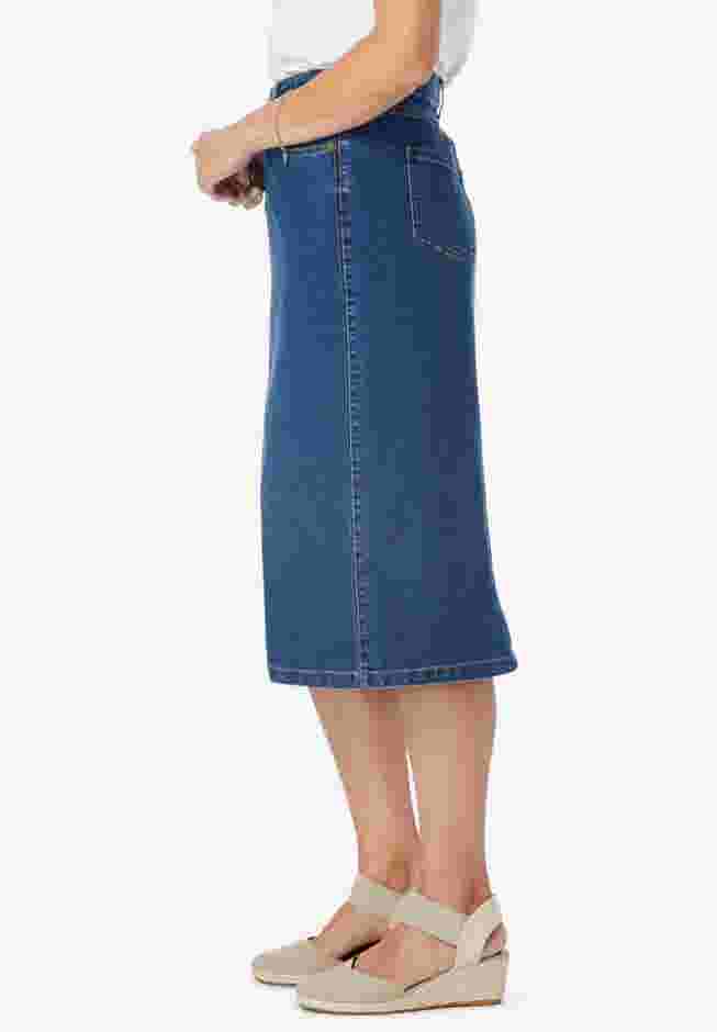 Stretch Denim Jean Skirt image number 2