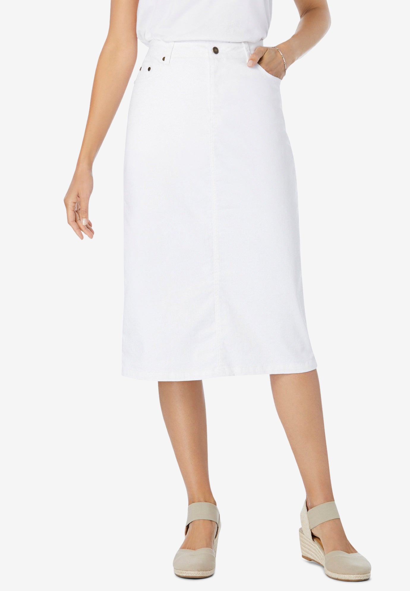 Stretch Denim Five-Pocket Jeans Skirt image number 0