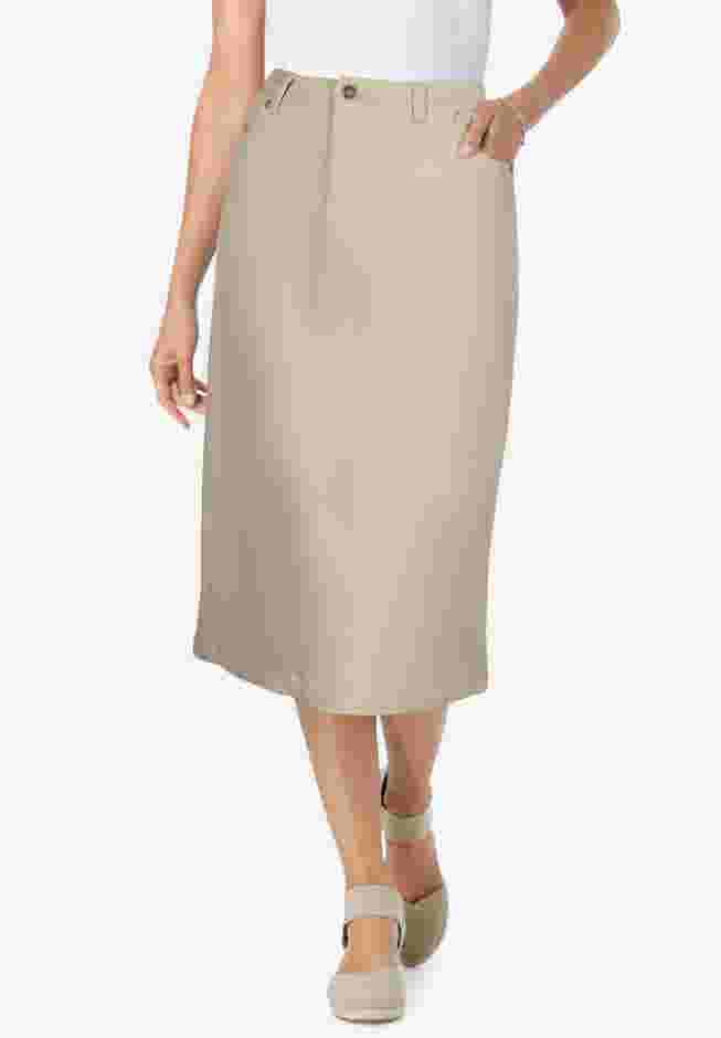 Stretch Denim Five-Pocket Jeans Skirt image number 0