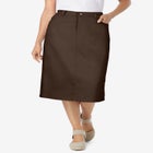 Stretch Denim Five-Pocket Jeans Skirt image number null