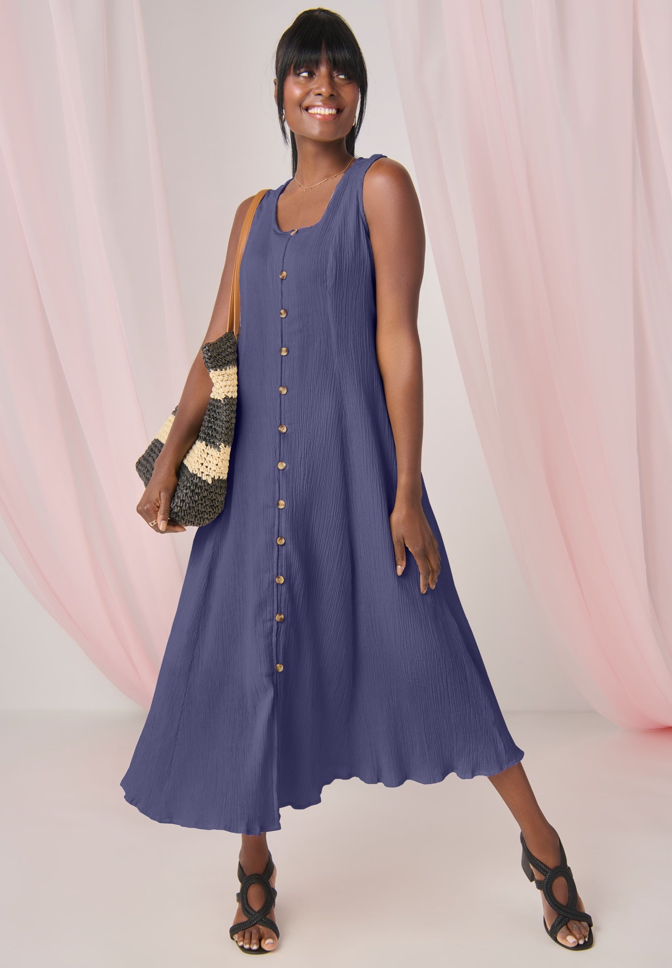 Button Down Gauze Dress image number 0