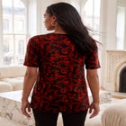 Stretch Knit Cutout Swing Tunic image number 1